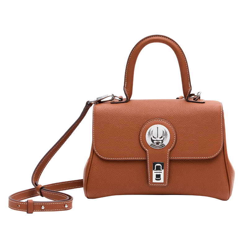 银月手提金棕色